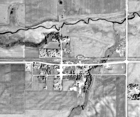 Aerial view, Westport Minnesota, 1951