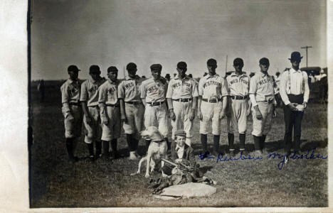 Westport Baseball Team, Westport Minnesota, 1910's