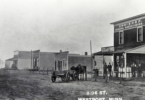Side Street, Westport Minnesota, 1908