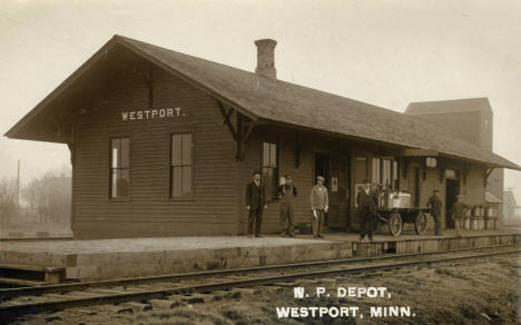Northern Pacific Depot, Westport Minnesota, 1910's