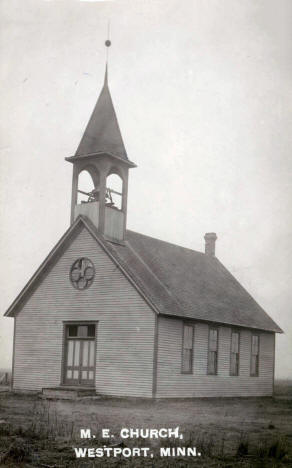 Methodist Episcopal Church, Westport Minnesota, 1910's