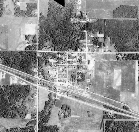 Aerial view, Williams Minnesota, 1941