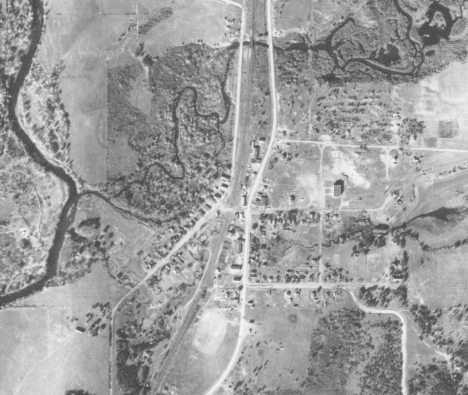 Aerial view of Willow River Minnesota, 1939