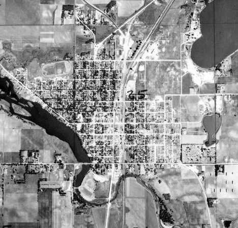Aerial photo, Windom Minnesota, 1950