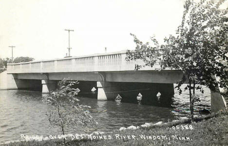 Bridge over Des Moines River, Windom Minnesota, 1930's
