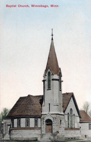 Baptist Church, Winnebago Minnesota, 1910