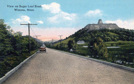 View on Sugar Loaf Road, Winona Minnesota, 1914