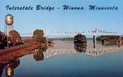 Interstate Bridge, Winona Minnesota, 1960's