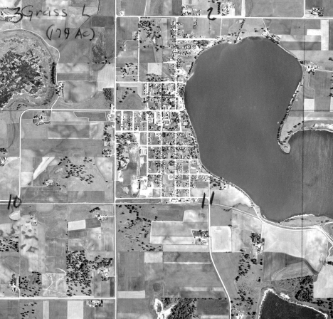 Aerial view, Winsted Minnesota, 1955