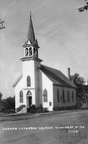 German Lutheran Church, Winthrop Minnesota, 1940's
