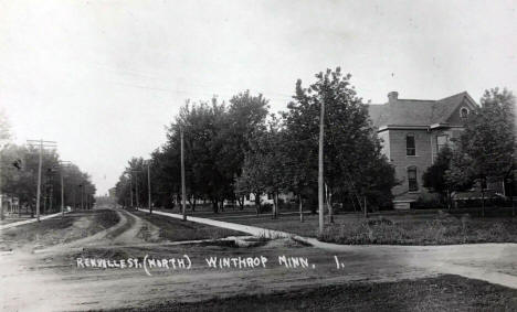 Renville Street North, Winthrop Minnesota, 1910's