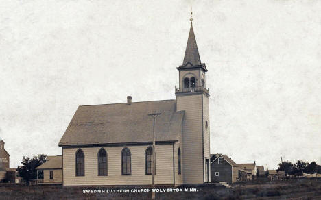 Swedish Lutheran Church, Wolverton Minnesota, 1910's