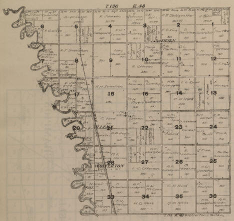 Wolverton Township Plat Map, 1916