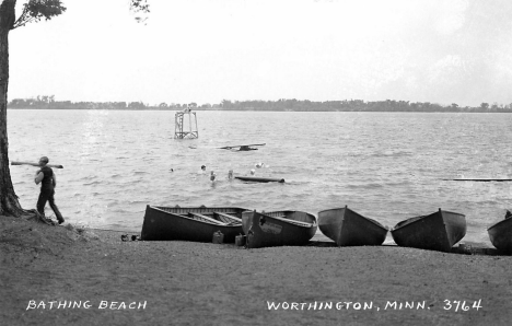 Bathing Beach, Worthington Minnesota, 1950's