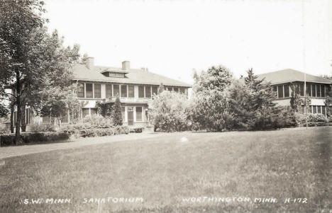 Southwest Minnesota Sanatorium, Worthington Minnesota, 1940's