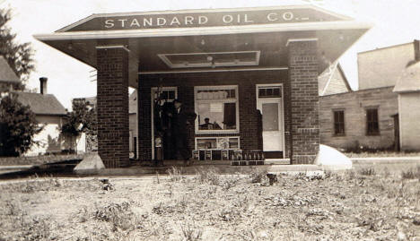 First gas station in Aitkin Minnesota, 1921