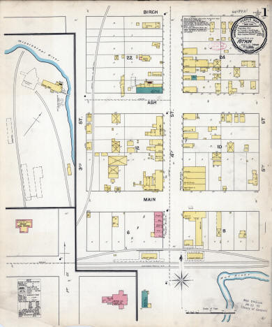 Sanborn Fire Insurance map of Aitkin Minnesota, 1892