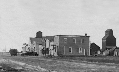 Street scene, Borup Minnesota, 1910's