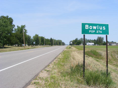 Entering Bowlus Minnesota, 2007