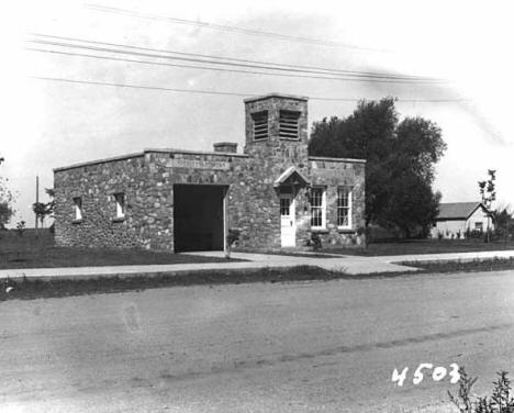 Village Hall Construction, Bowlus Minnesota, 1937