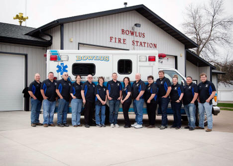 Bowlus First Response Team at Bowlus Fire Station, Bowlus Minnesota, 2019