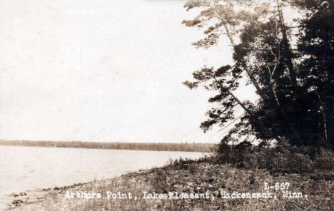 Arthurs Point on Lake Pleasant, Hackensack Minnesota, 1929