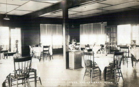Dining Room, Interlachen Lodge, Hackensack Minnesota, 1930's