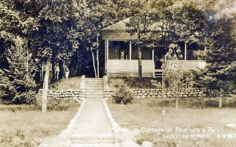 Cottage at Shattuck's Park, Hackensack Minnesota, 1940's