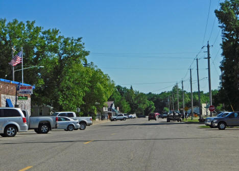 Street scene, Hackensack Minnesota, 2020