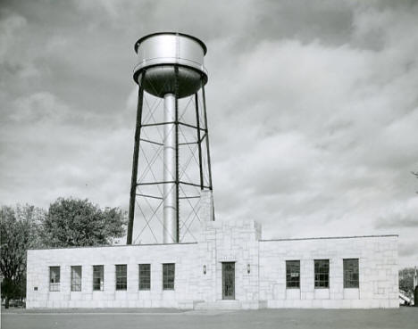 Little Falls Water Works & Water Tower, Little Falls Minnesota, 1950's
