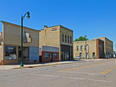 Street scene, Little Falls Minnesota, 2020