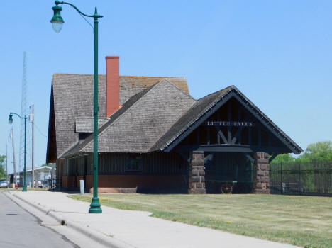 Historic Cass Gilbert designed Depot, Little Falls Minnesota, 2020