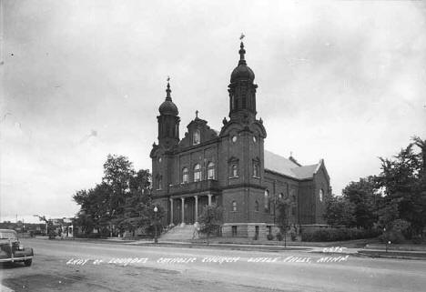 Lady of Lourdes Catholic Church, Little Falls Minnesota, 1950