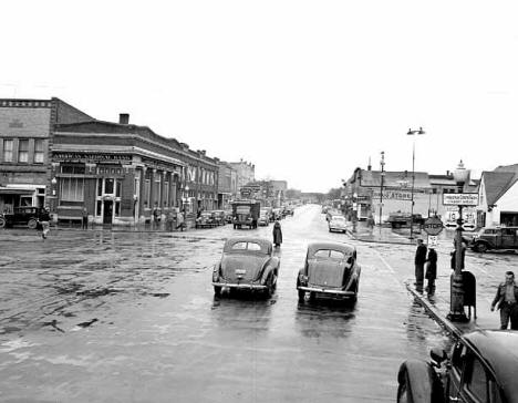 Street scene, Little Falls Minnesota, 1946