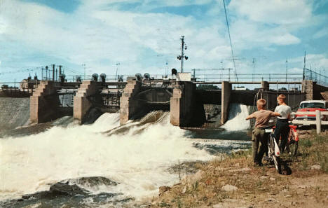 Mississippi River Dam, Little Falls Minnesota, 1955