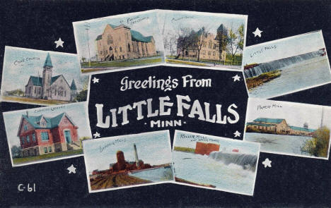 Multiple scenes, Little Falls Minnesota, 1916