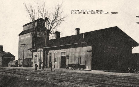 Depot, Milan Minnesota, 1911