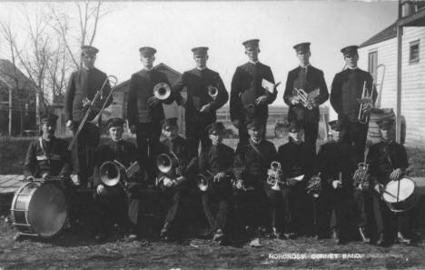 Norcross Cornet Band, Norcross, Minnesota, 1907