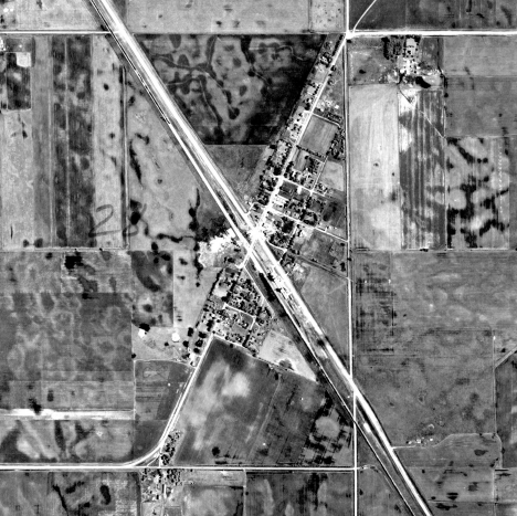 Aerial photo, Norcross Minnesota, 1951