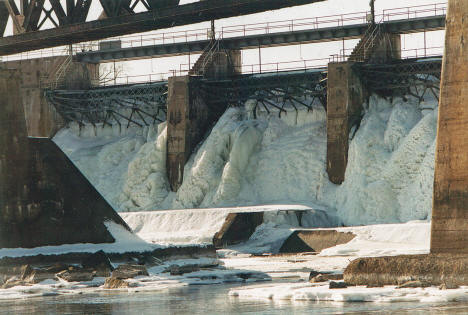 Blanchard Dam Frozen, Royalton Minnesota, 2003