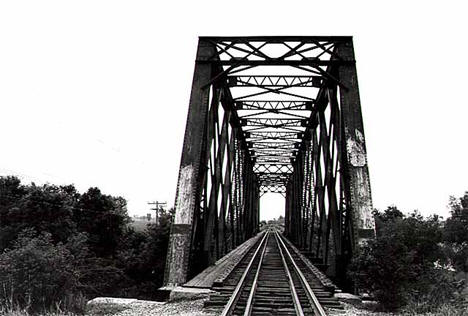 Railroad bridge, Sixth at Quevil, Windom Minnesota, 1980
