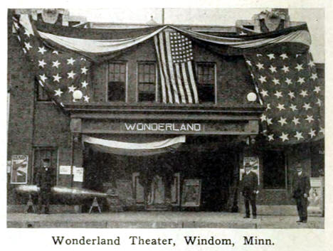 Wonderland Theater, Windom Minnesota, 1916