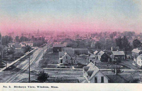 Birds eye view, Windom Minnesota, 1909