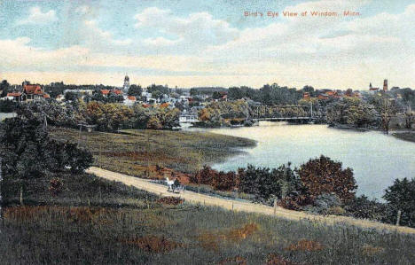 Bireds eye view of Windom Minnesota, 1910