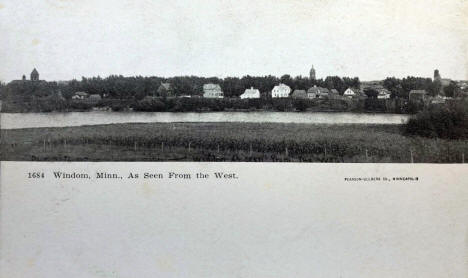 View from the west, Windom Minnesota, 1905