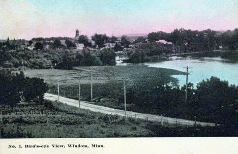 Birds eye view, Windom Minnesota, 1909