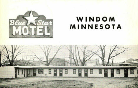 Blue Star Motel, Windom Minnesota, 1957