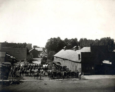 Coles Livery Stable,  Winnebago Minnesota, 1911