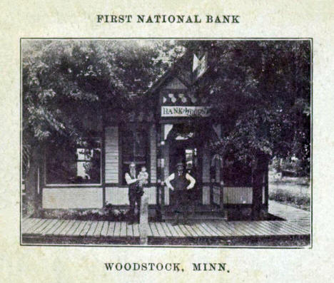 First National Bank, Woodstock Minnesota, 1907
