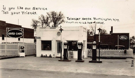 Service station, Worthington Minnesota, 1930's